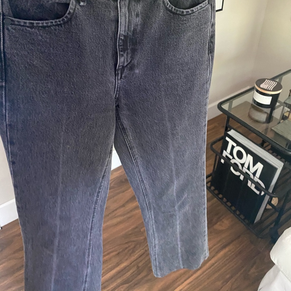 Rag and bone dark gray flare jeans